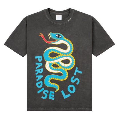 Paradise Snake Tee | Jet Black