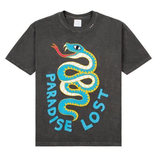 Paradise Snake Tee | Jet Black