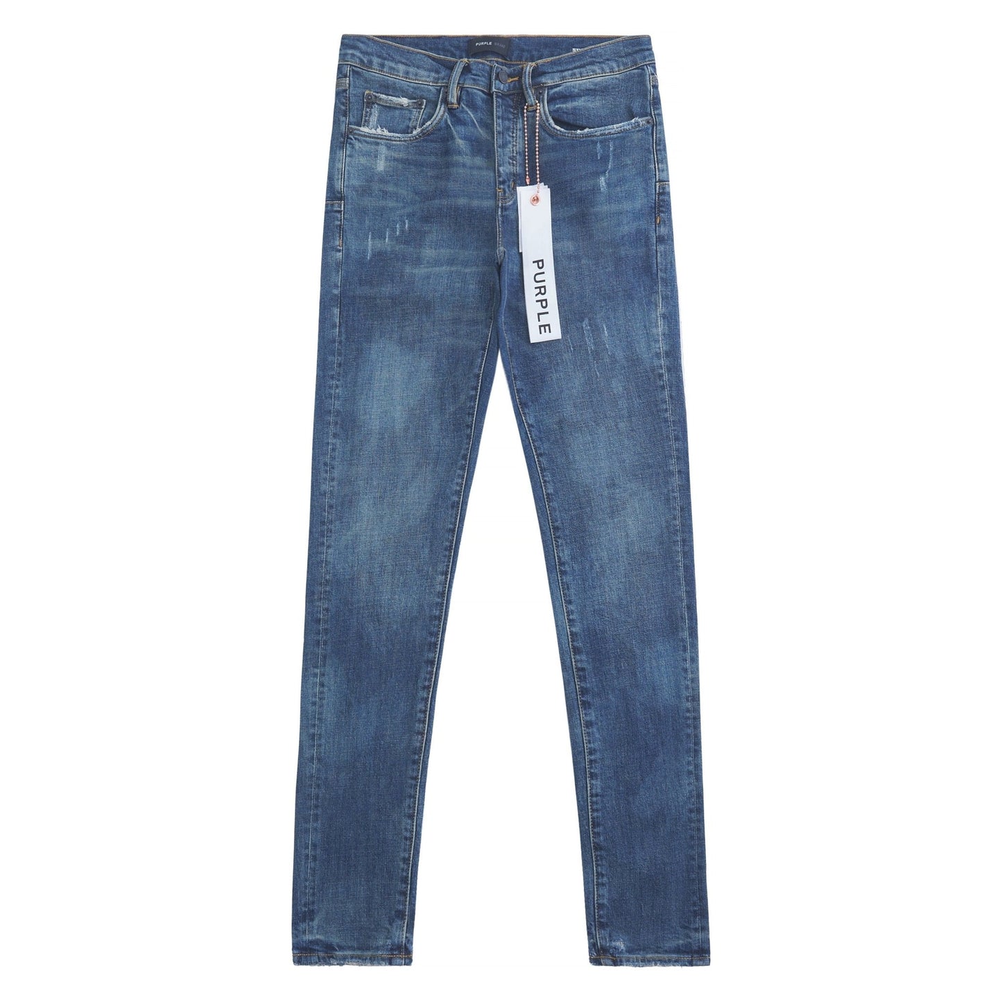 Perforated Dark Indigo Denim