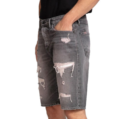 Ripped Denim Shorts