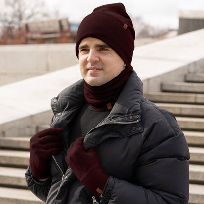 Men's Knit Gloves Merino