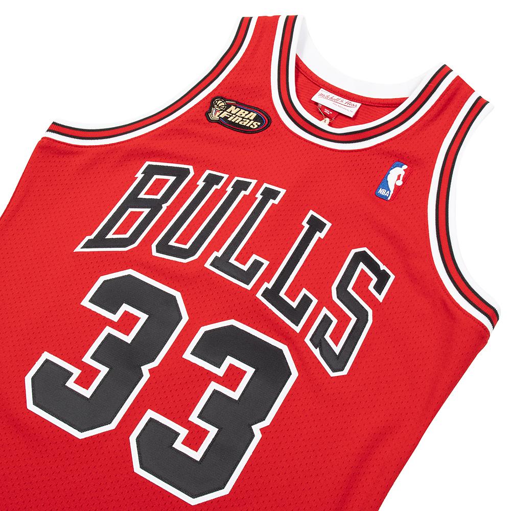 Scottie Pippen 1997 Finals Auth Chic. Bulls Jersey | Red