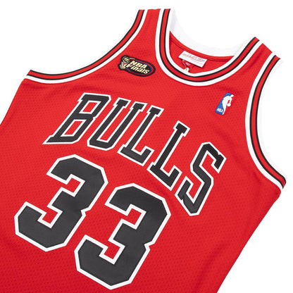 Scottie Pippen 1997 Finals Auth Chic. Bulls Jersey | Red
