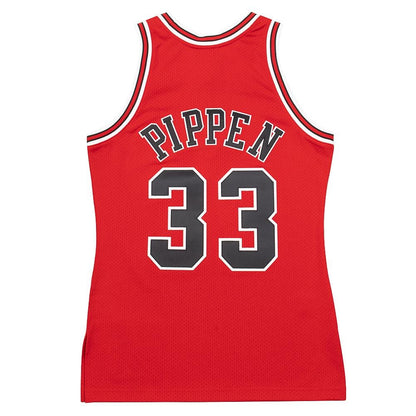 Scottie Pippen 1997 Finals Auth Chic. Bulls Jersey | Red