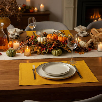 Linen Placemat Dark Green
