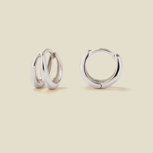 Split Huggie Hoop Earrings | Final Sale