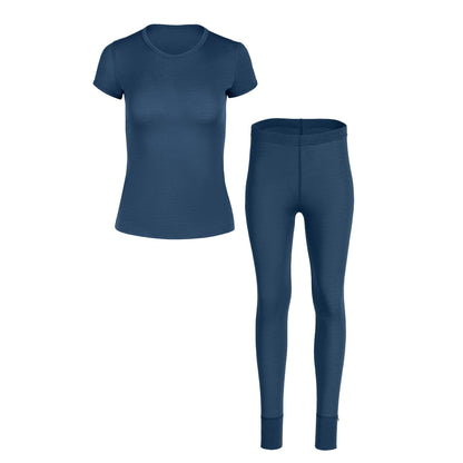 Women's T-Shirt & Bottom 2-Piece Denim